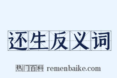 还生反义词是什么意思的图片